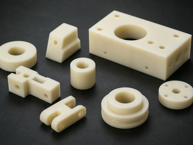 CNC-gefrästes technisches Kunststoffbauteil aus Polyamid