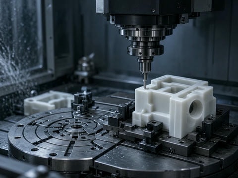 Präzise 4-Achsen CNC-Fräsbearbeitung für Kunststoffteile | Plasticpartsmfg