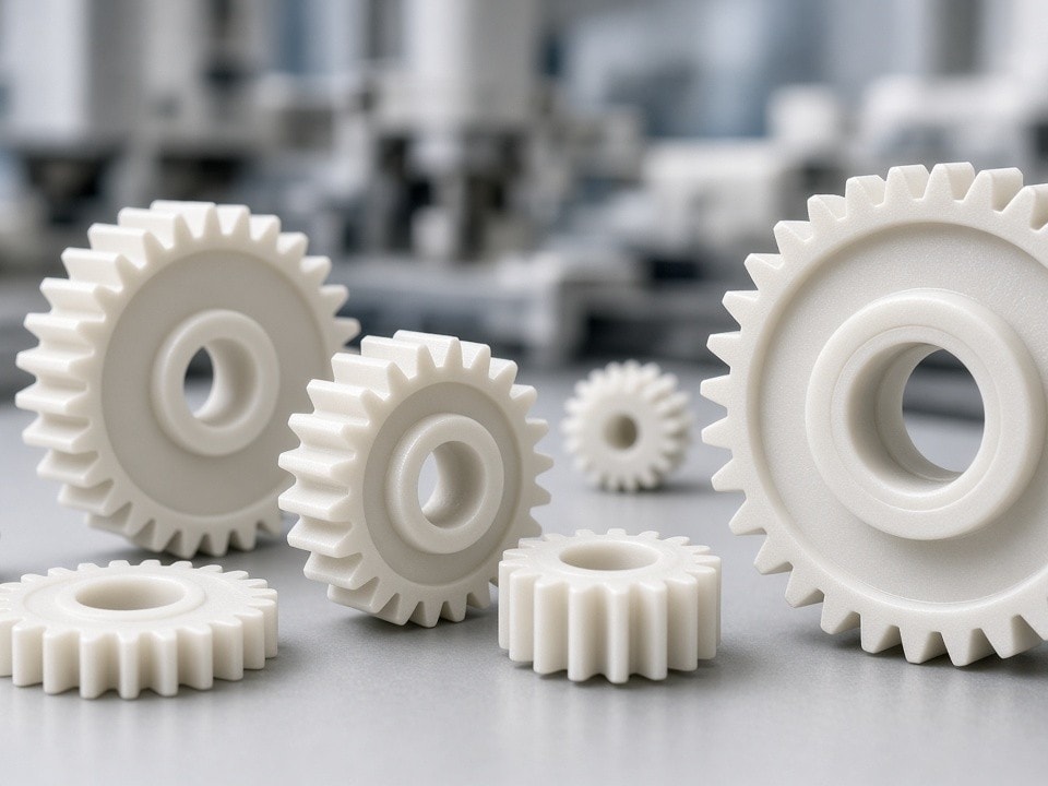 Custom plastic gear component for an OEM engineering project