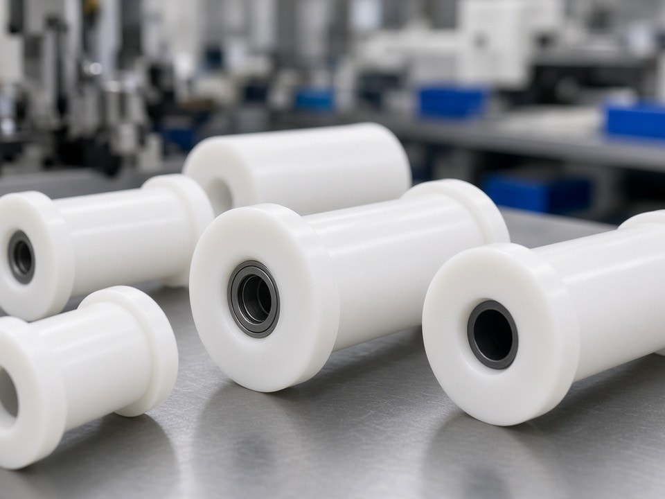 Rodillos de plástico personalizados para equipos industriales